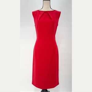 LAVIA 18 Saks Fifth Avenue Red Wool Sheath Dress – Sleek Tailored NWT US 12